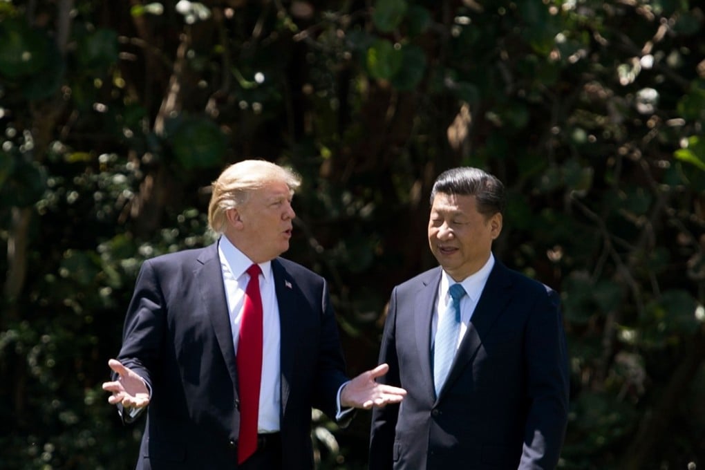 US President Donald Trump (left) and Chinese President Xi Jinping walk together at the Mar-a-Lago estate in West Palm Beach, Florida, in April 2017. Trump’s trade war has exposed cracks in the US-China relationship that had strengthened since the 1970s. Photo: AFP