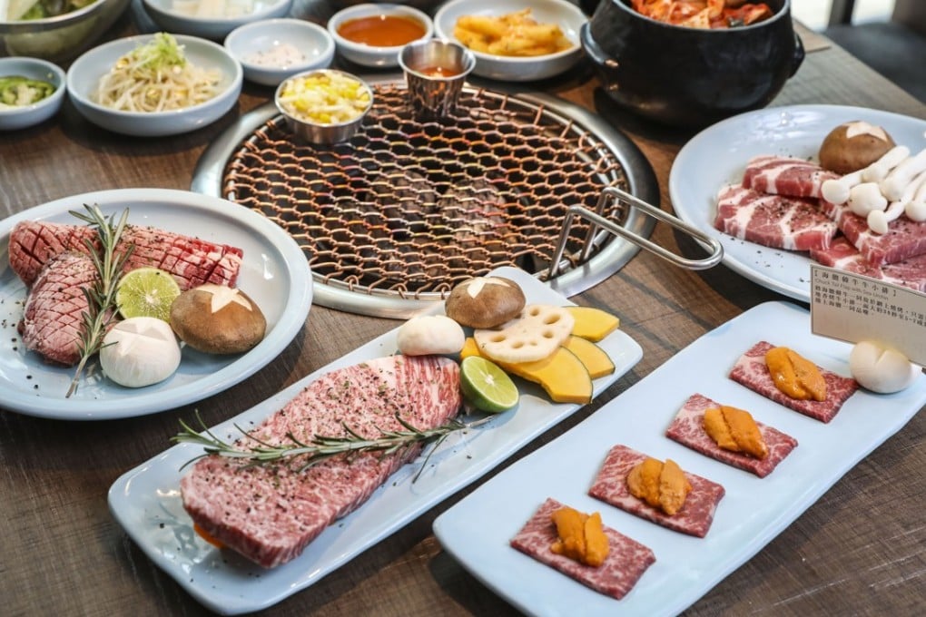 Various dishes ready for grilling at Korean restaurant The Charcoal Room in Mong Kok. Photo: K.Y. Cheng