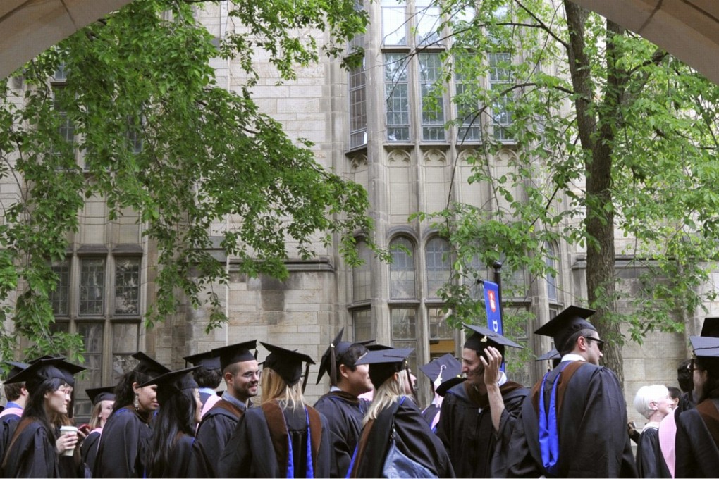 Awaiting a commencement procession at Yale University. On Wednesday, the Ivy League school’s president acknowledged that it was the focus of a federal inquiry into whether it had discriminated against Asian Americans in its admissions process. Photo: AP