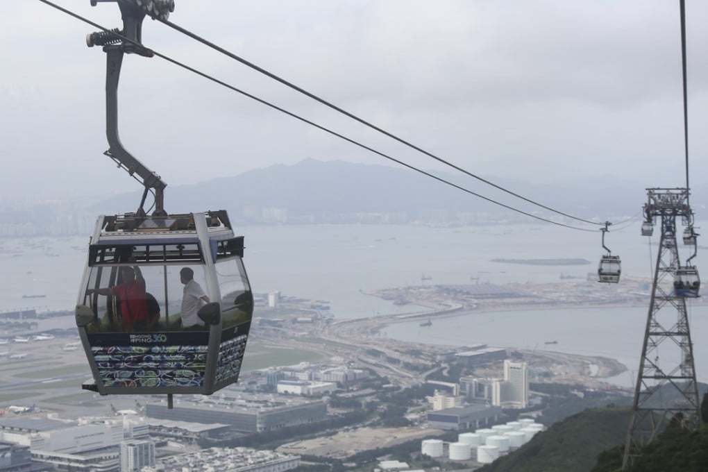 The Ngong Ping 360 cable car in Tung Chung. Photo: Xiaomei Chen