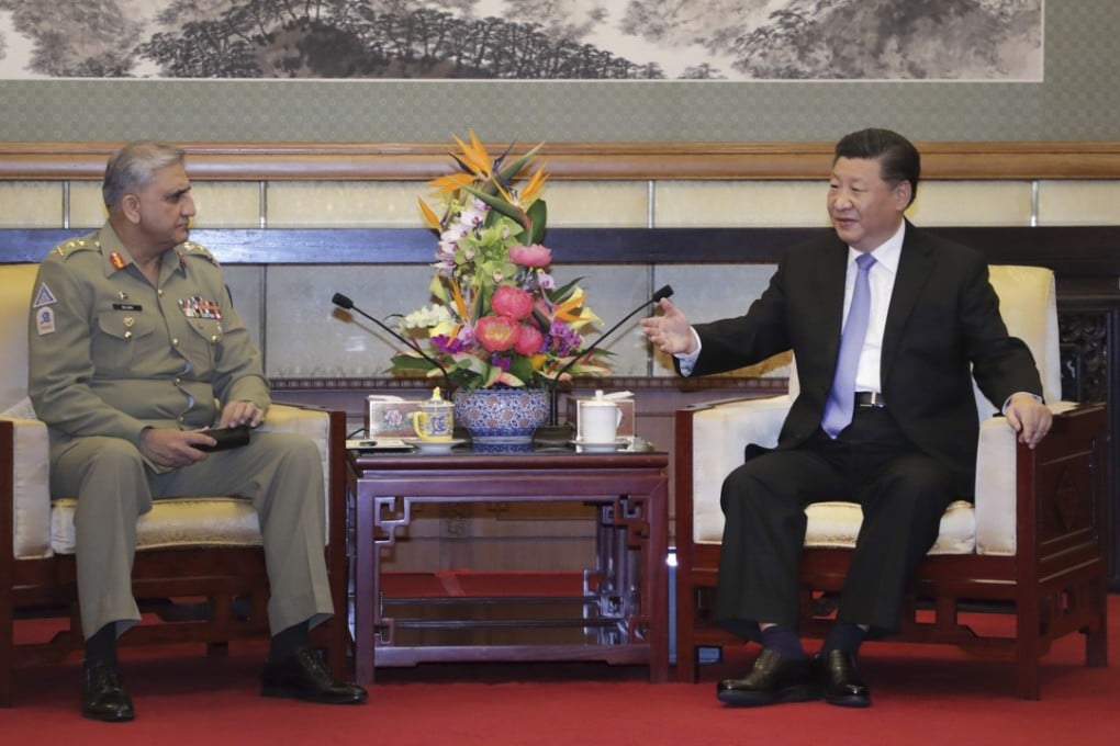 Pakistan's Chief of Army Staff Qamar Javed Bajwa meets Chinese President Xi Jinping in Beijing on September 19. Photo: Xinhua