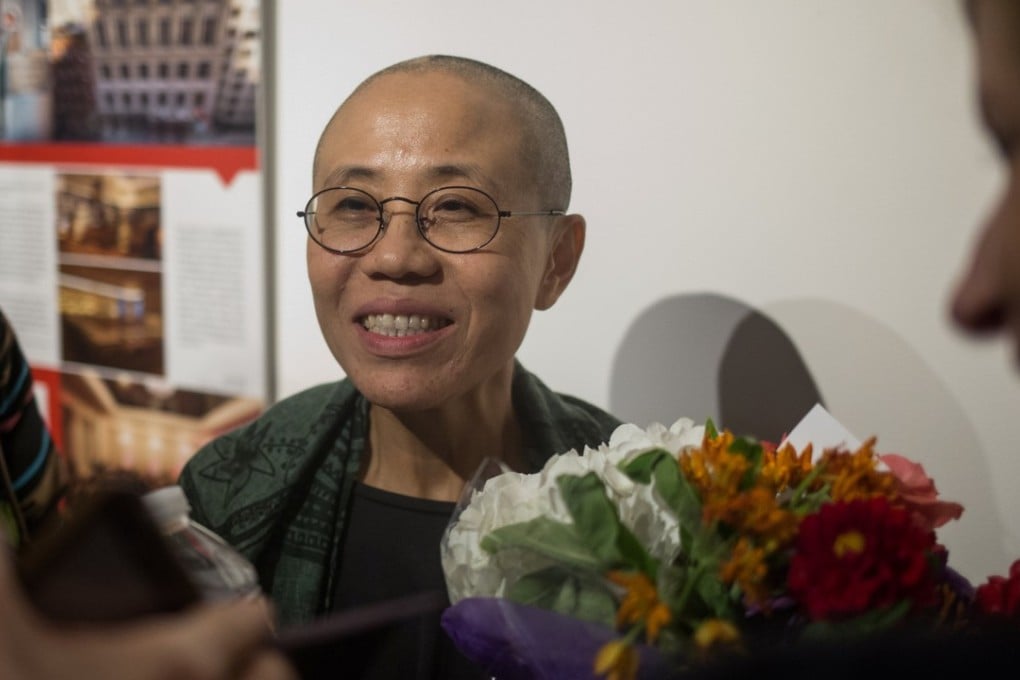 Liu Xia, Chinese artist, poet, and the widow of Chinese Nobel Peace Prize-winning political dissident Liu Xiaobo, takes part in a human rights panel discussion in New York on Wednesday. Photo: Reuters