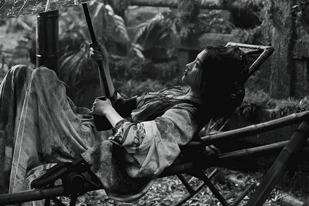 Guan Xiaotong in Zhang Yimou’s new film, Shadow.