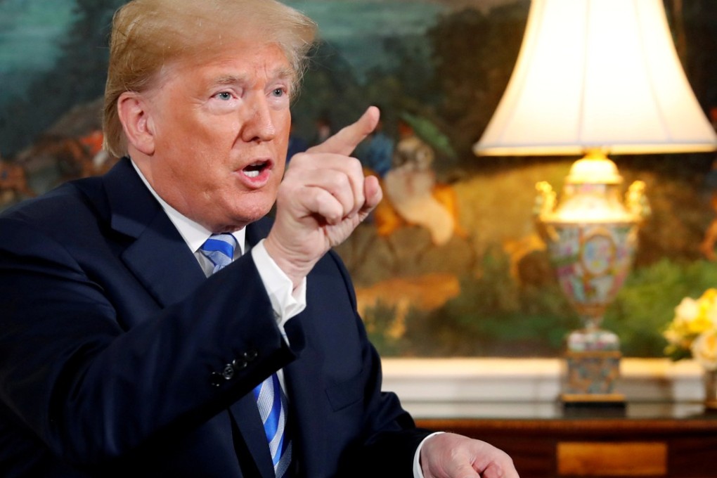 US President Donald Trump is re-imposing sanctions on Iran. Photo: Reuters