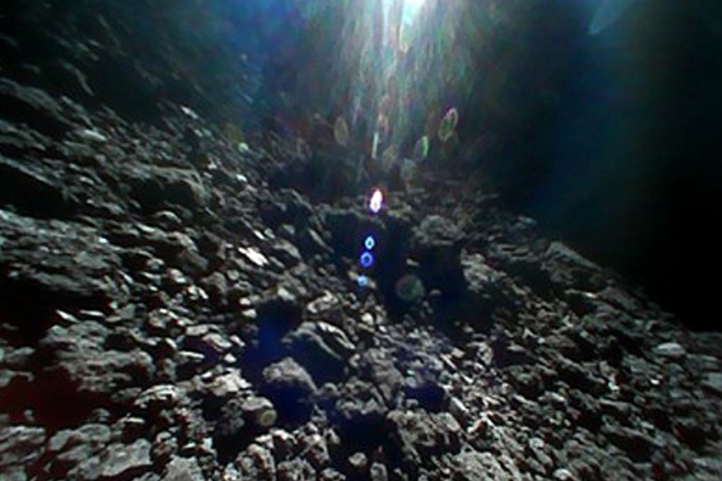 The rocky surface of asteroid Ryugu. Photo: AP