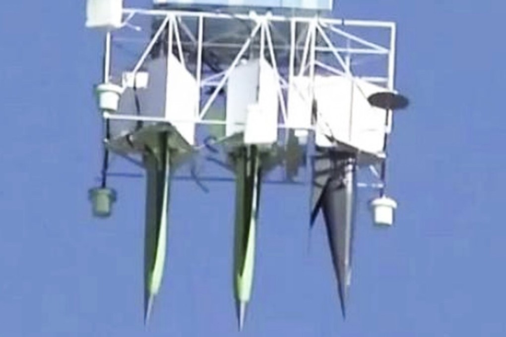 Researchers tested three different design shapes and monitored the performance of each, CCTV reported. Photo: Sina.com.cn