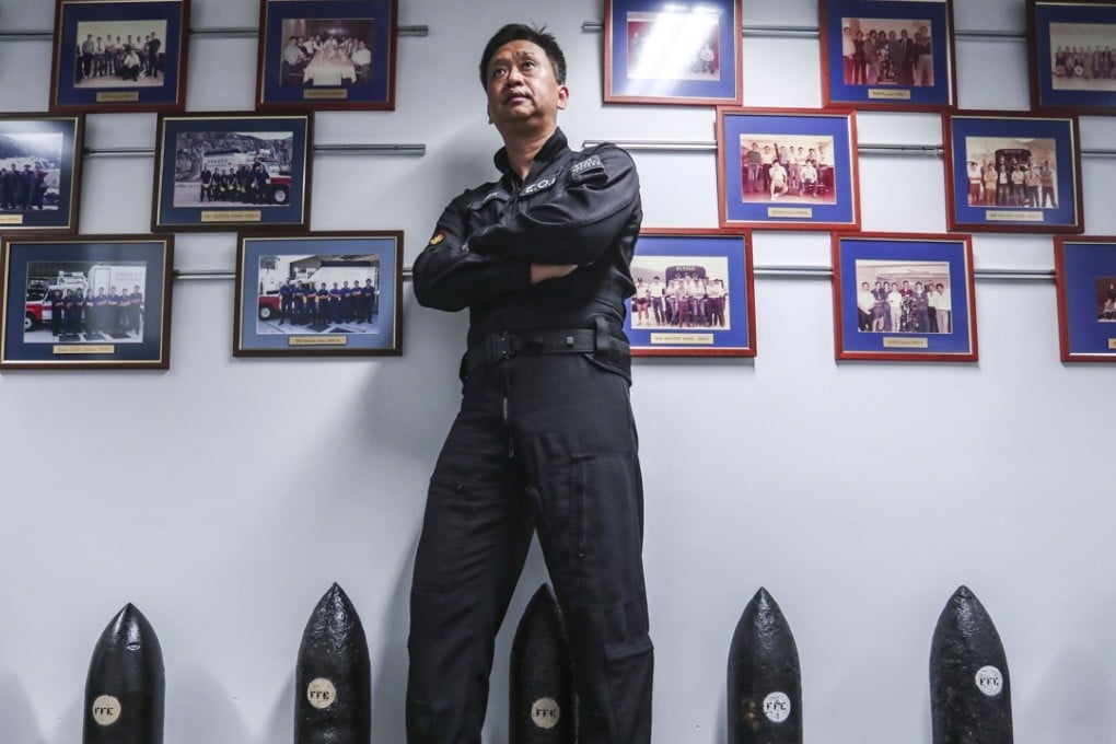 Tony Chow, outgoing chief of the Explosive Ordnance Disposal Bureau, hails his colleagues as among the best in the world. Photo: Jonathan Wong