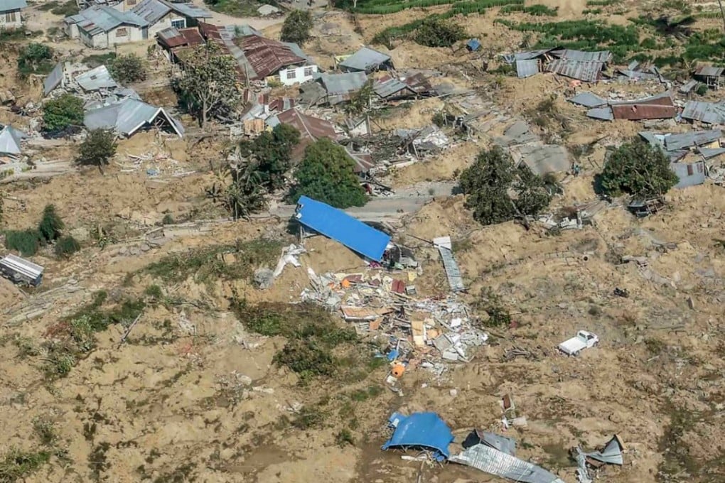 An aerial view of part of the city destroyed by an earthquake and tsunami in Palu, Central Sulawesi. Photo: Reuters