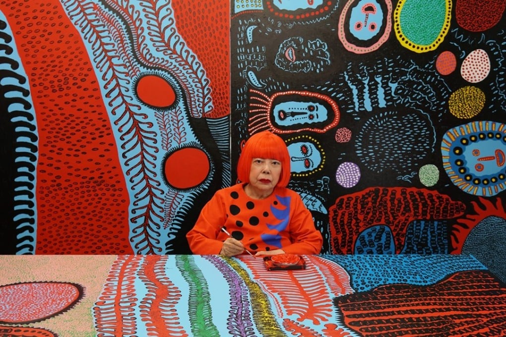 Artist Yayoi Kusama in a scene from the documentary film Kusama – Infinity (category IIB, Japanese, English), directed by Heather Lenz.
