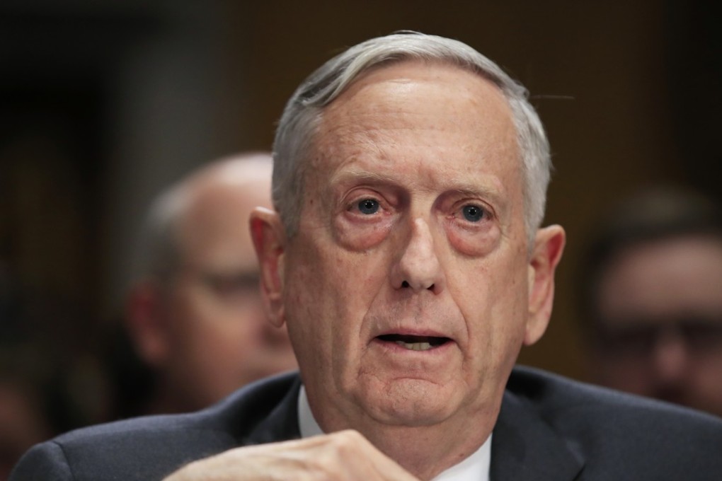 US Defence Secretary James Mattis was due to meet his Chinese counterparts later this month. Photo: AP