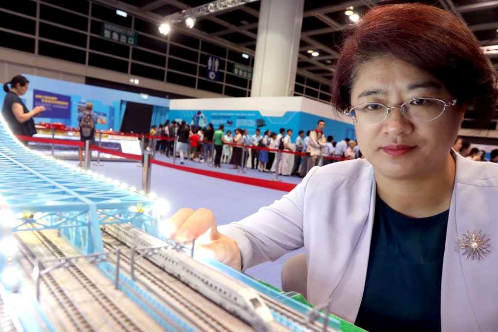 Mainland high-speed rail expert Liang Jianying. Photo: Jonathan Wong