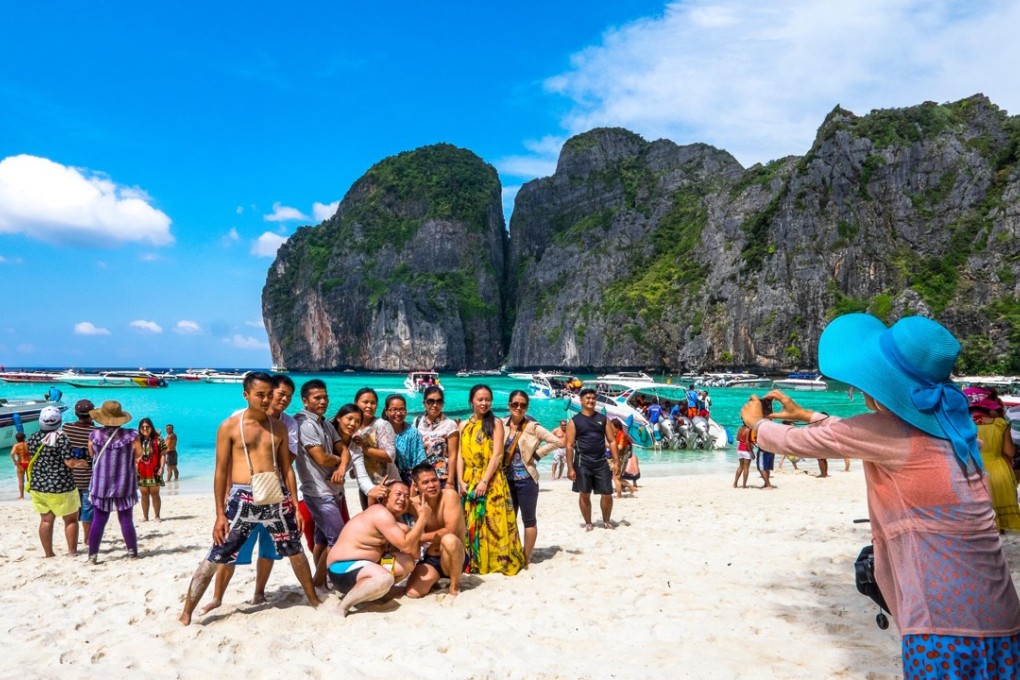 Tourists on Koh Phi Phi. Photo: Handout