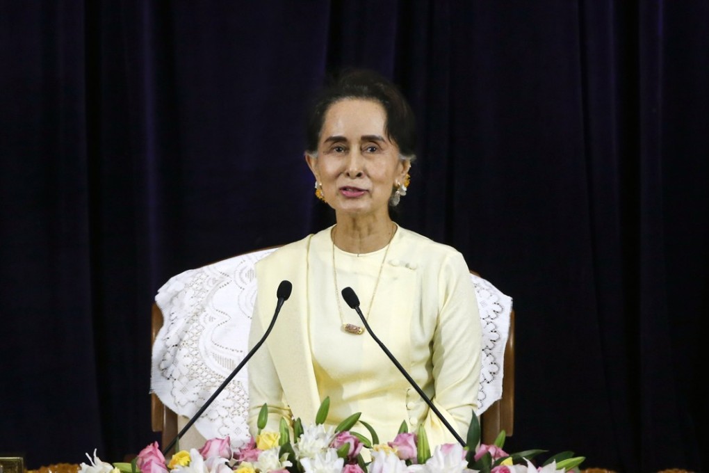 Myanmar State Counsellor Aung San Suu Kyi. Photo: EPA
