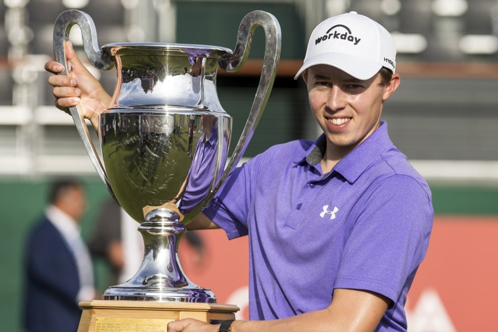 England’s Matthew Fitzpatrick poses with his trophy after winning the Omega European Masters in Crans-Montana, Switzerland in June. Photos: EPA