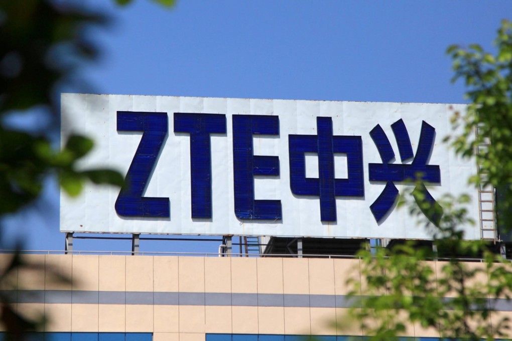 The logo of China's ZTE Corp is seen on a building in Nanjing, China, in April. Photo: Reuters