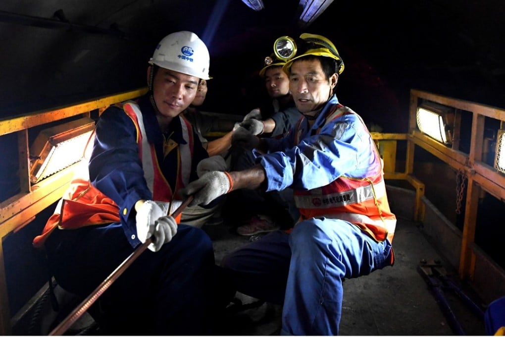 Workers at the Line 5 construction site in Zhengzhou, Henan province last week. Beijing has resumed approving new subway projects. Photo: Xinhua