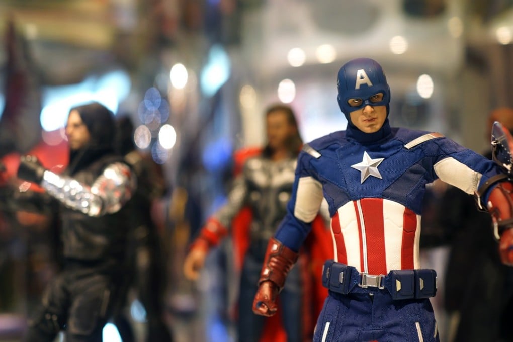 Action figures made in China, such as Captain America have so far avoided new tariffs as the US-China trade war has escalated in recent months, but would be likely affected if the Trump administration goes through with a threat to put levies on all Chinese-made goods. Photo: Shutterstock