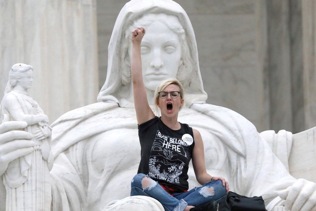 Jessica Campbell-Swanson: ‘This is our court, these are our steps, these are our institutions!’ Photo: Reuters