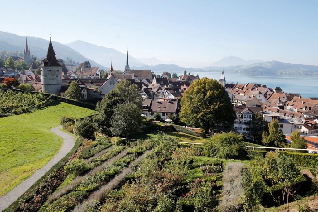 Zug, which is located 25 kilometres south of Zurich, is dubbed Crypto Valley due to its openness to blockchain innovations and start-ups. Photo: Reuters