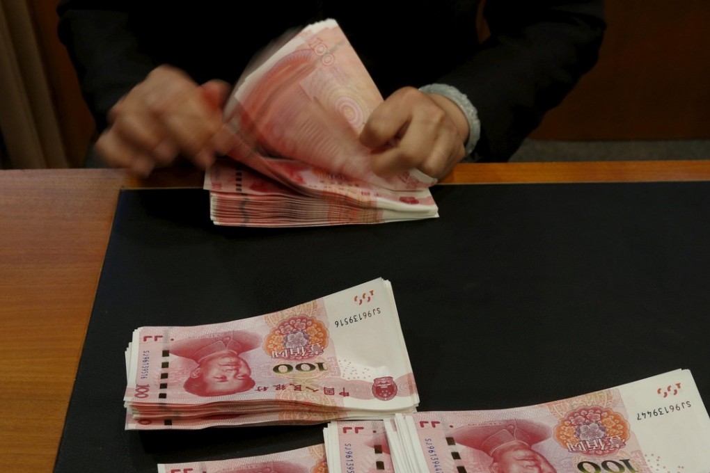 Onshore yuan, traded on the mainland, slid 0.82 per cent to 6.9253 against the US dollar, marking the biggest daily decline since July 19. Photo: Reuters