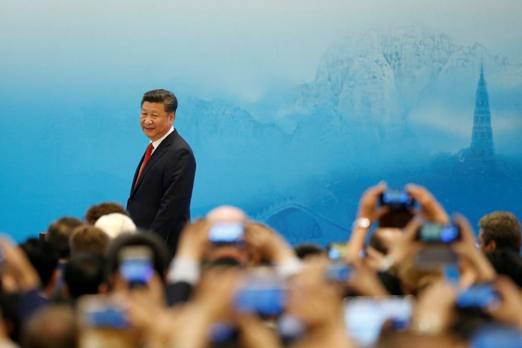 Xi Jinping at the opening ceremony for the 2016 B20 summit in the Chinese city of Hangzhou. Photo: Reuters