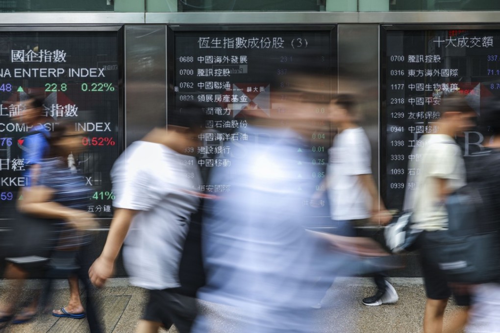 Chinese shares fell on Monday after the markets reopened following a weeklong holiday. Photo: Sam Tsang