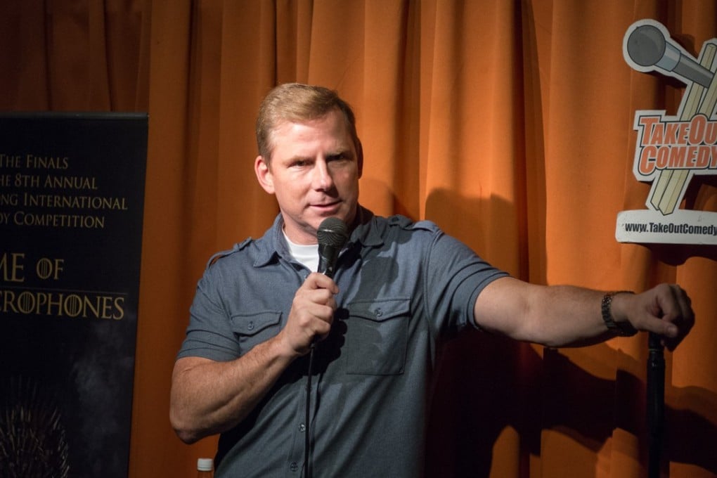 Comedian Tom Carter at the 8th HK International Comedy Festival. Photo: TakeOut Comedy Club