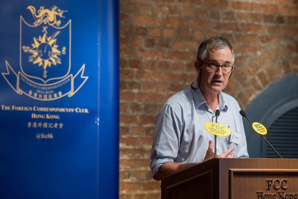 Victor Mallet, Financial Times journalist and first vice-president of the Foreign Correspondents’ Club of Hong Kong, was refused a new visa after he chaired a controversial pro-independence talk on August 14. Photo: EPA-EFE