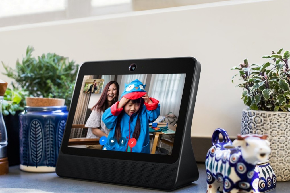 Facebook’s Portal has a 10-inch horizontal screen. Photo: Facebook via Reuters
