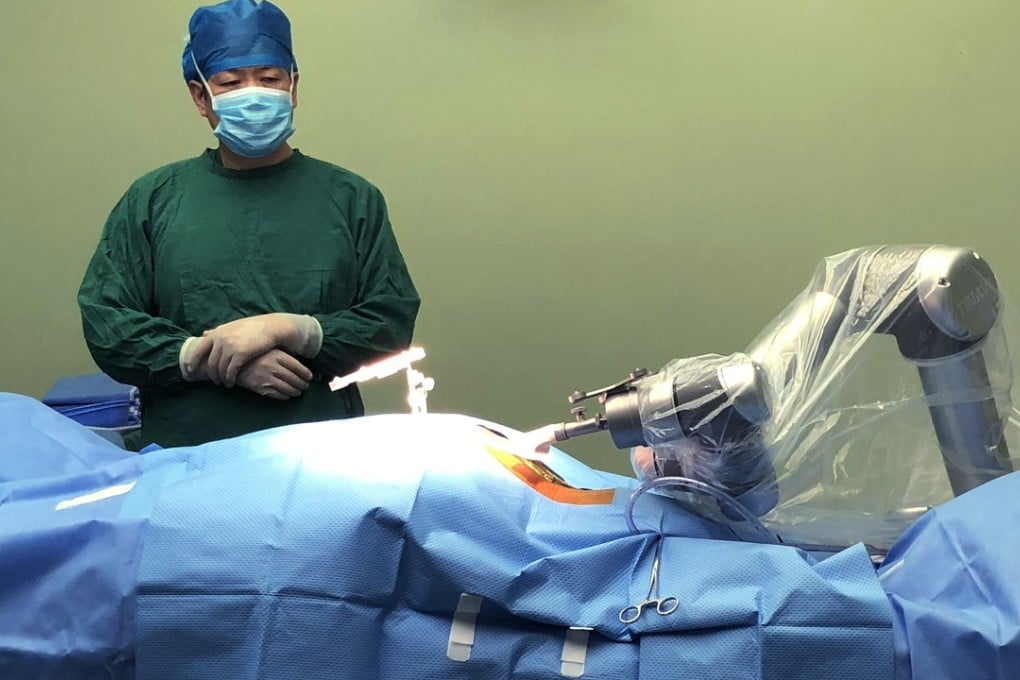 Tinavi’s surgical robot can do operations on the extremities, pelvic fractures and the spine. Photo: Handout