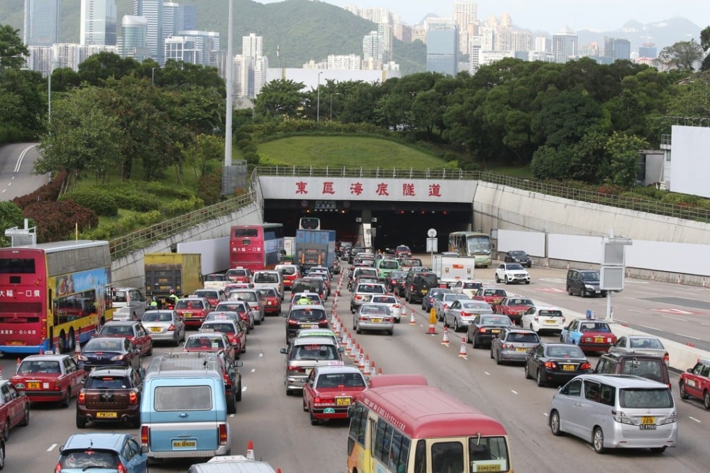 Chief Executive Carrie Lam has announced several measures to help tackle congestion at the Eastern Harbour Tunnel. Photo: Dickson Lee
