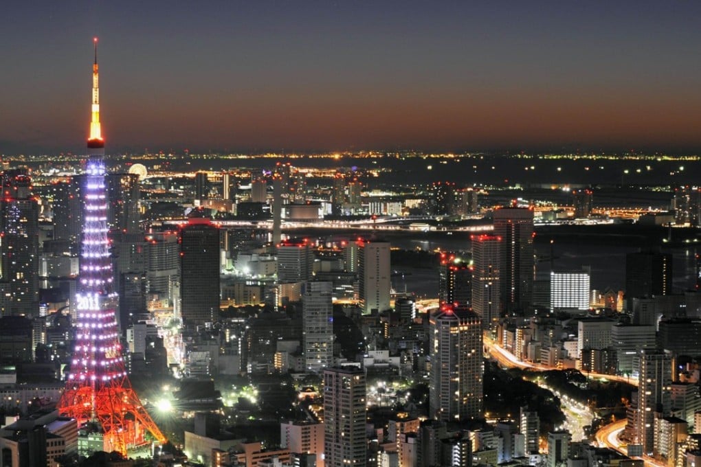 Investors can get a better return on their investment in office towers in Tokyo, shown above in 2011, than in Hong Kong, where prices and borrowing costs eat at profits. Photo: AFP