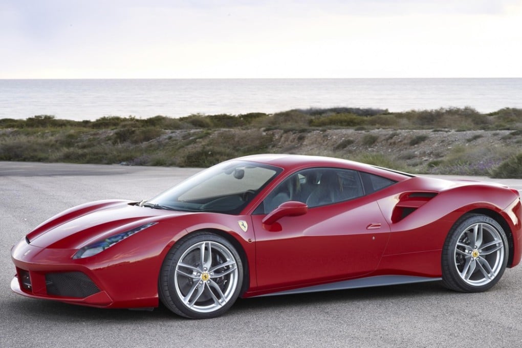 The man drove his son to school in a Ferrari 488. Photo: Handout