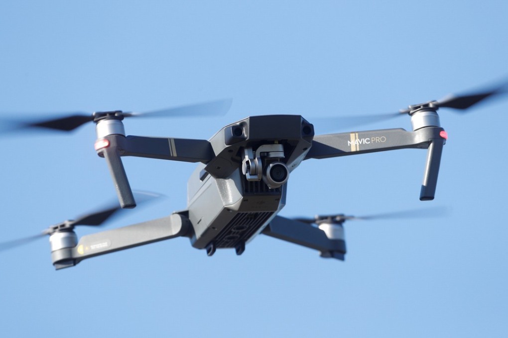 Chinese police used a drone to find a man who had got lost in the desert. Photo: Reuters