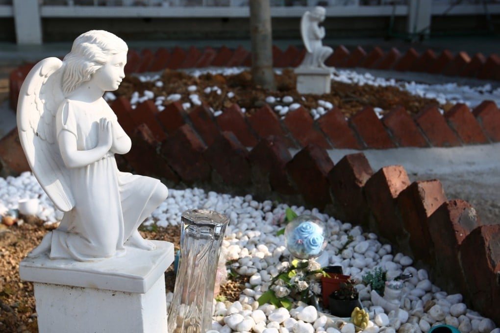 Angel Garden at the Holy Cross Catholic Cemetery in Chai Wan, a first-of-its-kind site in Hong Kong where fetuses under the 24-week mark can be buried. Photo: Edmond So