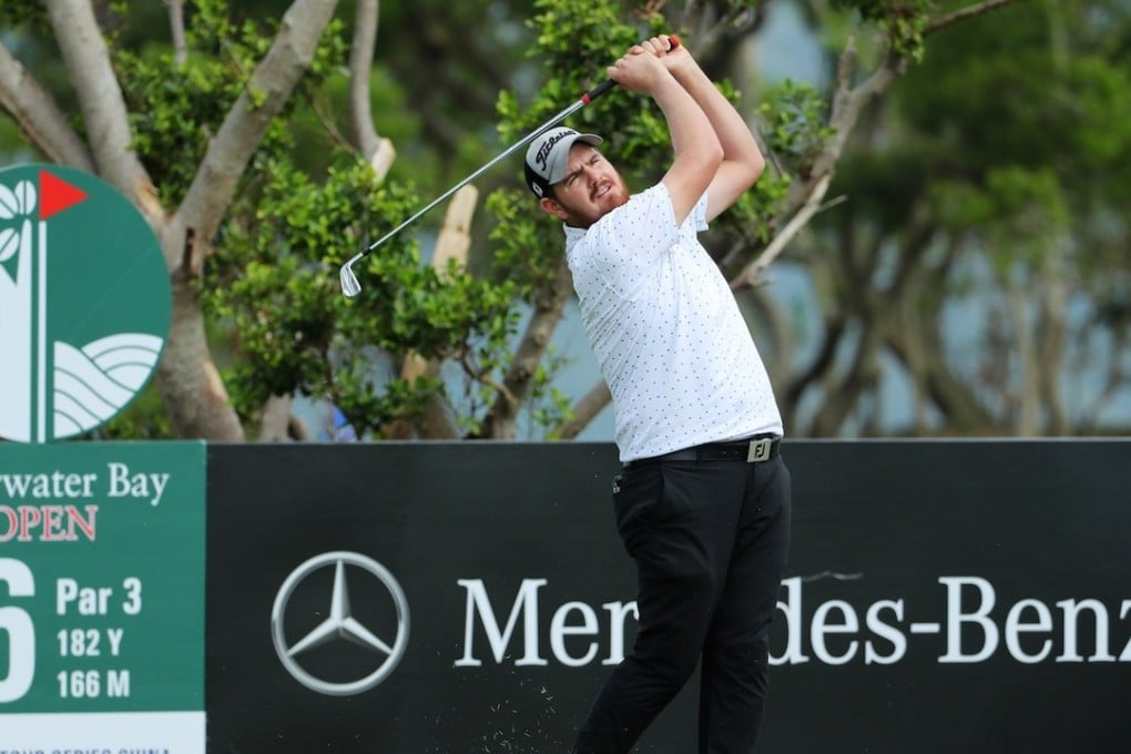 Deyen Lawson tees off on the 16th. Photo: PGA Tour China-Series