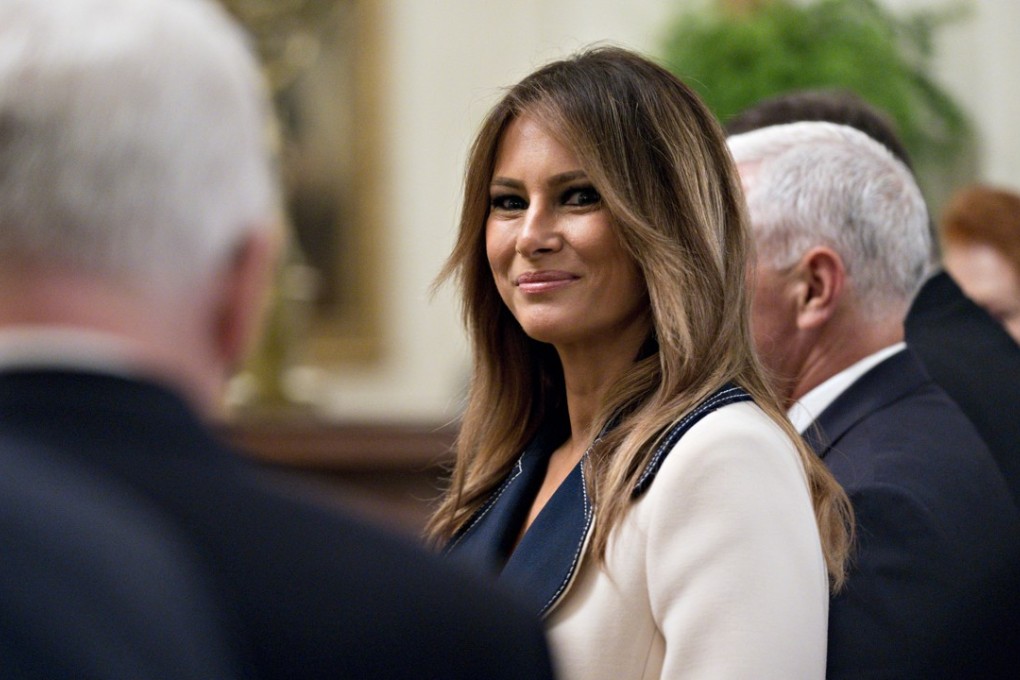 First lady Melania Trump, in the East Room of the White House Photo: Bloomberg