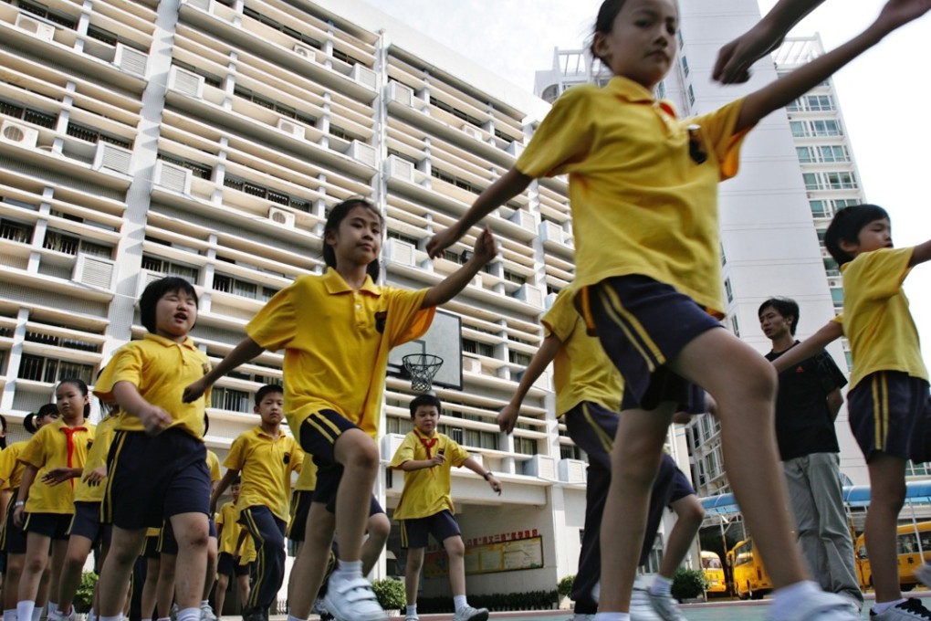 Students at the Luohu School For Hong Kong Children in Shenzhen. Photo: Edward Wong