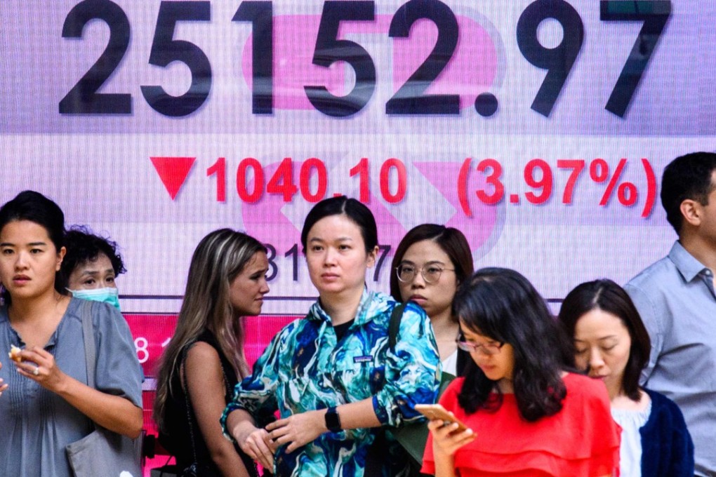 The US stock rout spilled over to Hong Kong and China markets on Thursday. Photo: AFP