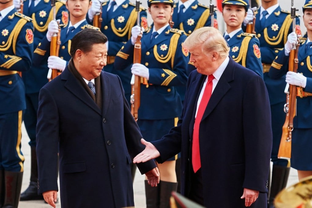 A new Xi-Trump meeting has been pushed by US Treasury Secretary Steven Mnuchin and National Economic Council Director Larry Kudlow. Pictured: Trump and Xi outside the Great Hall of the People in Beijing a year ago. Photo: TNS