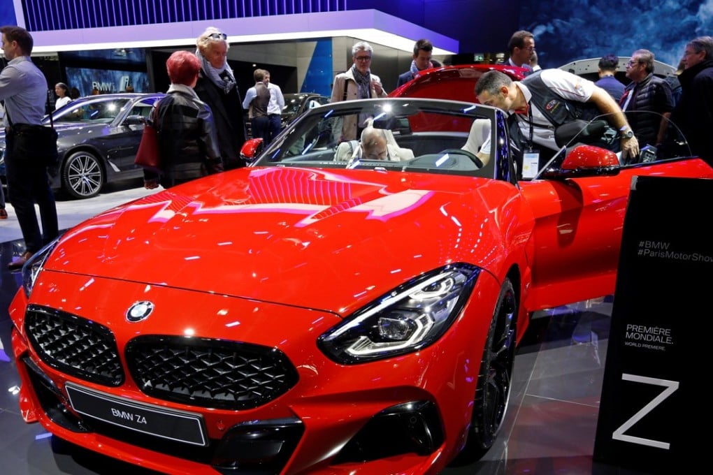 The BMW Z4 on display at the Paris auto show last week. Photo: Reuters