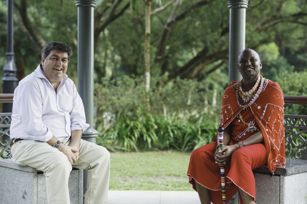 Colin Dawson of The Elephant Foundation and Daniel Ole Sambu from the Big Life Foundation are speaking in Hong Kong about the ivory trade. Photo: Handout