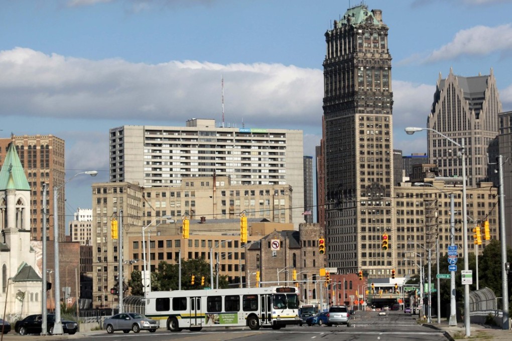 File photo of central Detroit. Photo: Reuters