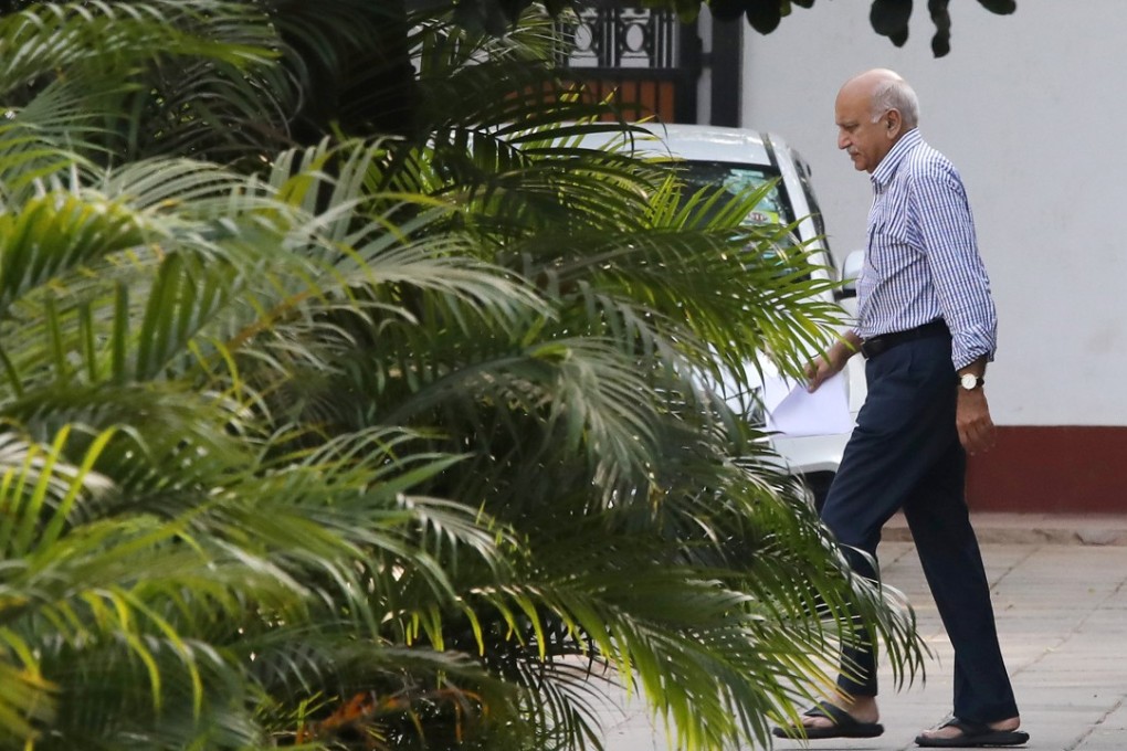 India’s Minister of State for External Affairs Mobashar Jawed Akbar at his home in New Delhi, India. Photo: Reuters