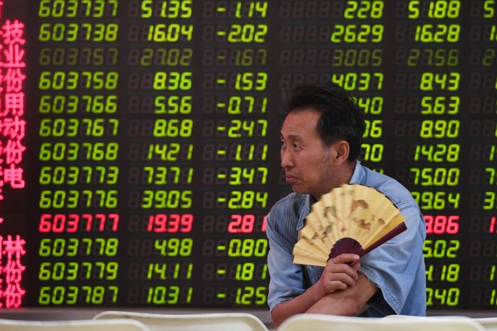 The benchmark Shanghai Composite Index ended at 2,606.9 on Friday, 21.2 per cent shy of its close in 2017. Photo: AFP