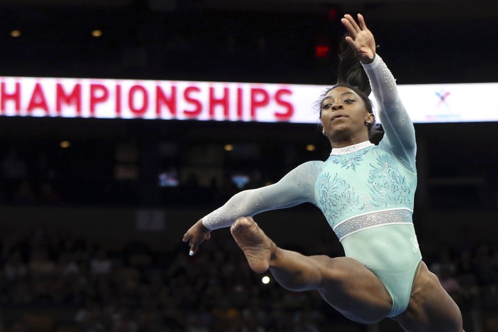 Simone Biles was shocked by an anti-Nike tweet from the temporary CEO of US Gymnastics. Photo: AP