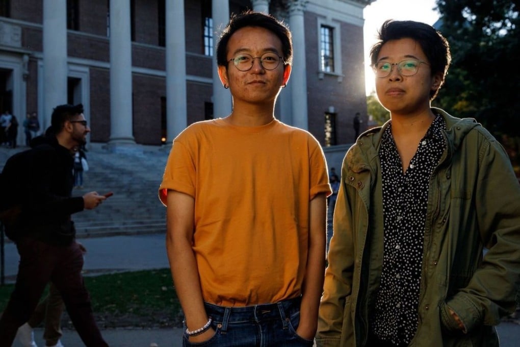 Thang Diep, 21, left, a senior in neurobiology from Reseda, and Sally Chen, 21, a senior in history and literature from San Francisco, will both be testifying in support of Harvard University. Photo: TNS