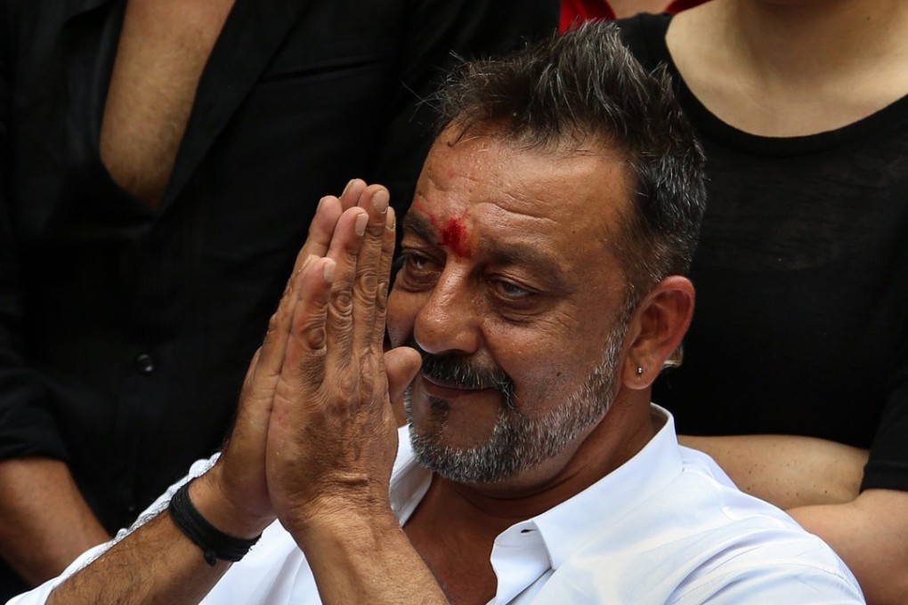 Bollywood actor Sanjay Dutt following his release from prison in 2016. Rajkumar Hirani’s new film, Sanju, charts the actor’s rise and fall and is an example of Bollywood’s willingness to tell more varied stories. Photo: EPA