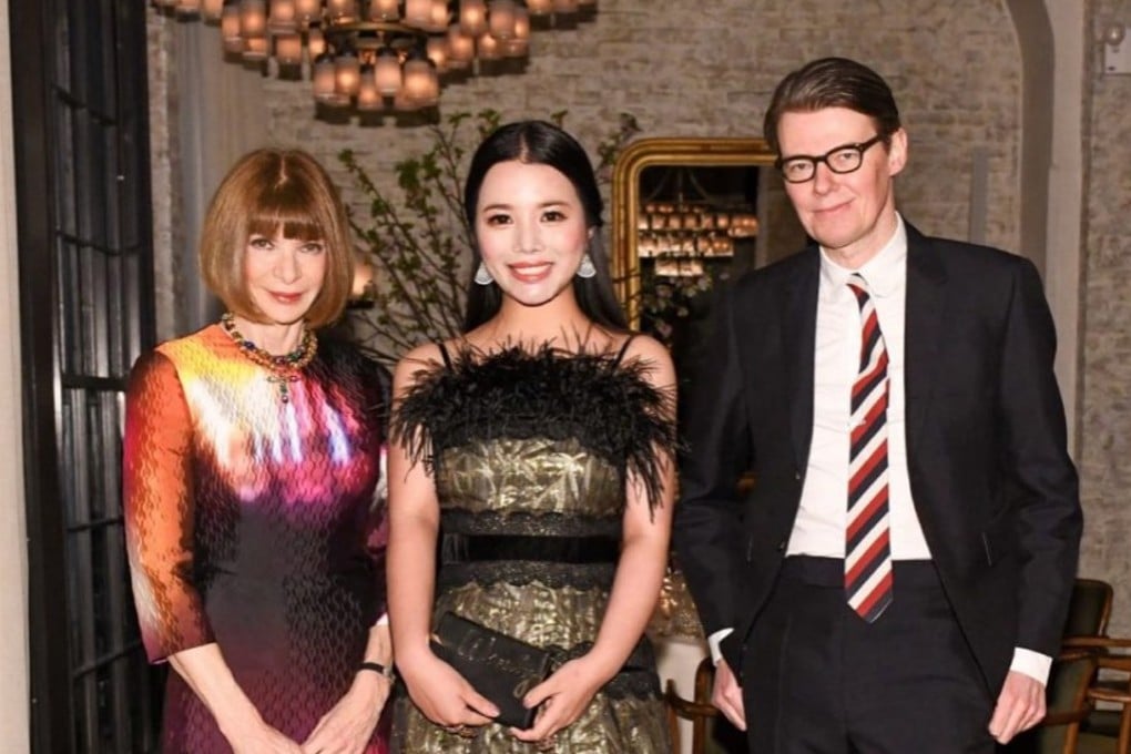 Wendy Yu (centre) with Vogue editor-in-chief Anna Wintour (left) and Andrew Bolton, the Wendy Yu curator in charge for the Metropolitan Museum of Art’s Costume Institute.