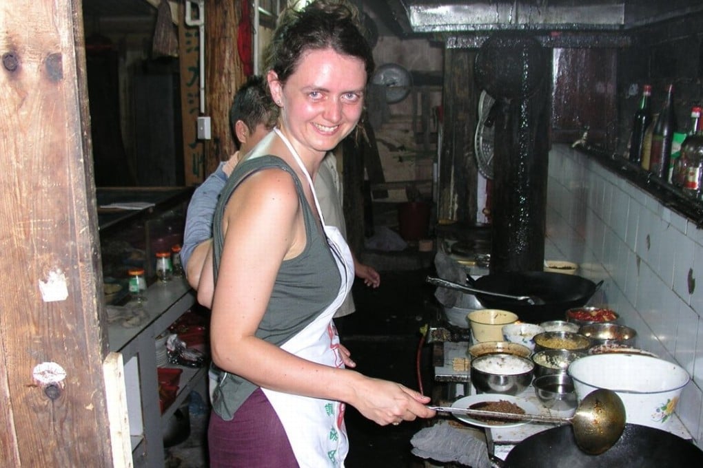 Fuchsia Dunlop in the kitchen of a farmer’s home in Hunan province. Photo: Handout